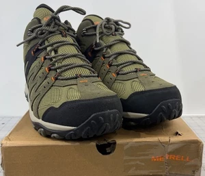 Merrell Men's Accentor 3 Waterproof Mid Hiking Boots Olive Sz. 10.5 W(EE) New - Picture 1 of 8