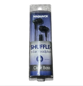 Magnavox Shuffle+ Cuffie In Ear con Microfono Vivavoce e Musica Ctrl, Nero - NUOVO - Foto 1 di 2