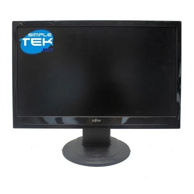 FUJITSU L3190T 19 " Wide Bildschirm Mit Säule Pixel Beschädigt VGA + Boxen Gra - Bild 1 von 4