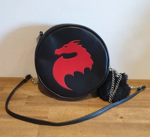 Alquimia Mágica Fantasía Gótico Dragón Bandolera Hombro Cartera/Bolso de Mano Redondo - Imagen 1 de 10