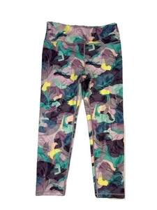 Athleta Girl High Rise Printed Chit Chat Patterned Purple Leggings, Size XXL 16 - Picture 1 of 5