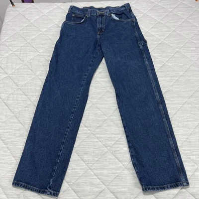 Work N Sport Carpenter Jeans Mens 30 Blue Dark Wash Hammer Loop Retro 30x30 EUC - Image 1 of 4