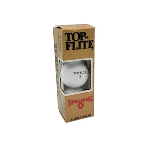 Top Flite XL Spalding White Golf Balls Sleeves 3 Balls Vintage 1982 USA Made - Picture 1 of 3