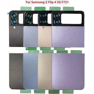 Rear Back Glass Housing Battery Cover Back Door For Samsung Galaxy Z Flip4 F721 - Picture 1 of 4