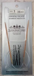 Crystal Palace Circular Bamboo Knitting Needles NIP 26" Size US 1 2.25mm Japan - Picture 1 of 4