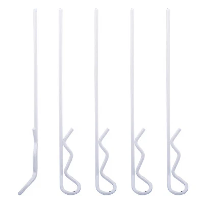 Karosserie Klammern Clips 80 mm weiß für RC Car 1:8 1:10 5 Stk partCore 310042 - Bild 1 von 2