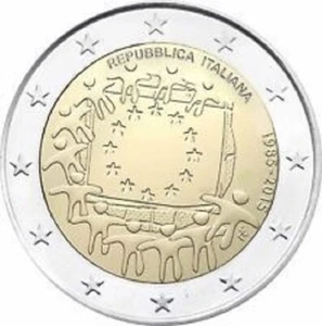 2 Euro Commemorativi del 2015 BANDIERA EUROPEA - FDC da Rotolino - A SCELTA - Afbeelding 1 van 26