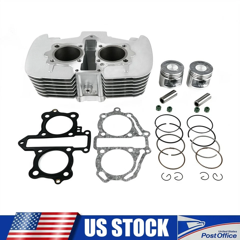 For Honda Rebel 250 CMX250 96-15 Engine Cylinder Assembly Kit W/ Piston Gasket Foto 1 de 4