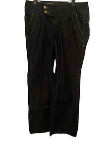 Lole Organic Damen blau dunkel gewaschen Mid-Rise gerades Bein Jeans Größe 12 - Bild 1 von 16