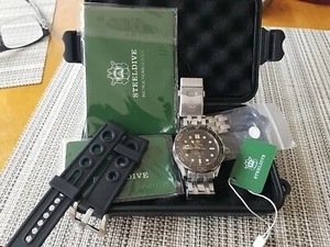 STEELDIVE Herren Taucheruhr Automatik Mechanisch 30ATM Leuchtend NH35 Keramiklünette - Bild 1 von 7