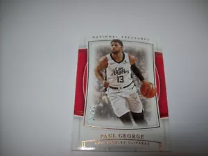 2019-20 Panini National Treasures Paul George # 4\49 Clippers SP Free Shipping - Picture 1 of 5