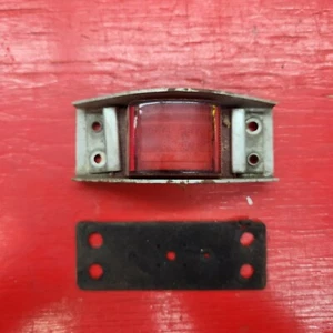 Signal Stat truck trailer clearance Marker light Red Metal #9005 1960s 70s - Picture 1 of 8