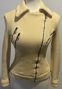 Authentic Versace Versus Women Jacket 26-40 Size 6 Slim fit Biker Jacket - Bild 1 von 23