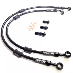 BMW R 1150GS 1999-03 (Non ABS) VENHILL stainless braided brake lines hoses RACE - Picture 1 of 4