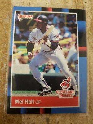 donruss 88 baseball Mel Hall Error Card - Image 1 of 4