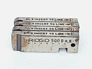 RIDGID 500B Bolt Dies 1/2"-13 UNC, High Speed Chasers For 500B Machine Heads - Picture 1 of 4