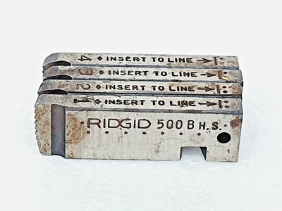 RIDGID 500B Bolt Dies 1/2"-13 UNC, High Speed Chasers For 500B Machine Heads - Image 1 of 4