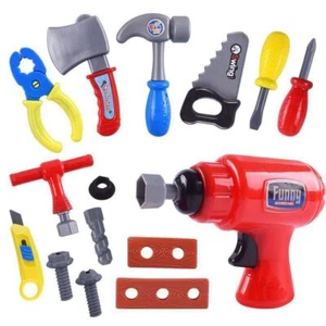DIY Gift Box Tool Set Saw Role Play Pretend Toy Builder Kids Screwdriver Work - Picture 1 of 12