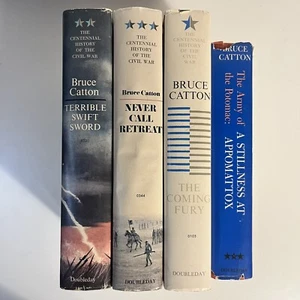 Bruce Catton Lot 4 Centennial History of Civil War Coming Fury Swift Sword Still - Imagen 1 de 22