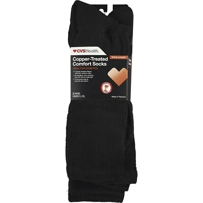 NUEVO - Calcetines más cómodos que he tenido - Infusión de cobre súper suaves unisex 3pr L/XL Foto 1 de 2