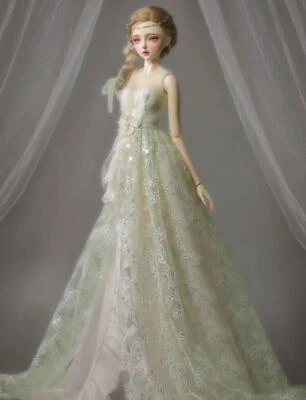 New Evening gown Dress BJD clothes Wig Hair shoes For 1/3 BJD Doll Suhe B - Image 1 of 4