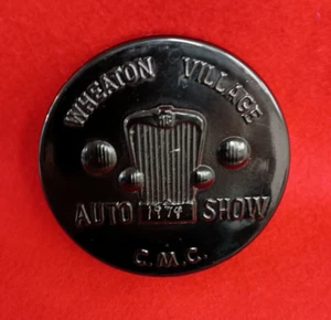 Wheaton Village Auto Show Black Amethyst Glass Paper Weight 1979 C.M.C. - Picture 1 of 5