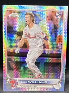 2022 Topps Chrome Baseball Luke Williams # 170 RC Rookie Prizm Refractor - Picture 1 of 2