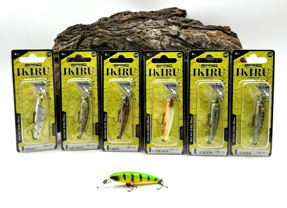 Spro Ikiru Micro Jerk 50FS 5cm 4g 10 Farben Jerkbait Barsch Rapfen Döbel SALE - Bild 1 von 1