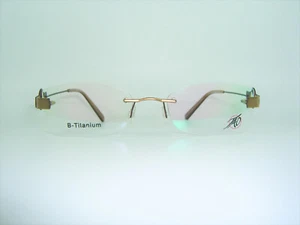 Tao, gafas de lujo, sin montura, cuadradas, ovaladas, titanio, perlas, marcos, NOS - Imagen 1 de 10