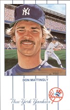 1990s Yankees Historic Editions Postcard  #4 Don Mattingly  O10870 