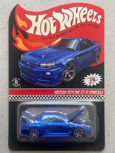 2018 Hot Wheels Red Line Club NISSAN SKYLINE GT-R R34 Spectraflame RLC JDM BNR34 - Picture 1 of 3