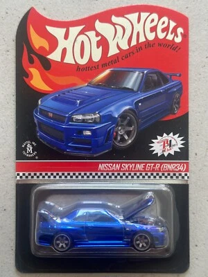 2018 Hot Wheels Red Line Club NISSAN SKYLINE GT-R R34 Spectraflame RLC JDM BNR34 - Image 1 of 3