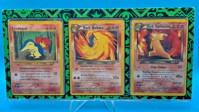 Evolution display of Dark Typhlosion  10/105  Holo  Neo Destiny Pokémon 2002 - Image 1 of 4