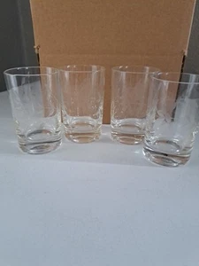 4 Libbey ? Etched Juice Glasses  - Picture 1 of 5