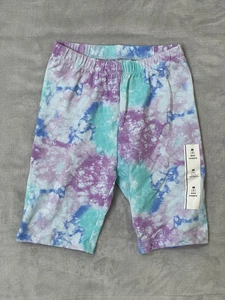 Cat & Jack Bike Shorts Girls Size M (8) Tie-Dye Multicolor NWT - Picture 1 of 5