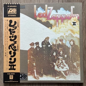 Led Zeppelin II NM/EX+ 1976 Japanese Press Vinyl LP POSTER Obi P-8042A Album - Picture 1 of 12