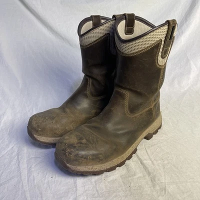 Georgia Boot Eagle Trail Womens 10 M Alloy Toe Waterproof 10” Pull On Work Boots - Image 1 of 4