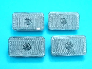 4 x Front Clear Marker Lamp Lights with Reflector - Trailer & Horsebox - Picture 1 of 1