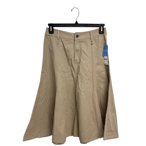 Relativity Khaki Rock Damen A-Linie Freizeit Midi Hellbraun Beige Gr. 10 - Bild 1 von 11