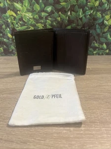 Goldpfeil Geldbörse Herren Leder Braun - Bild 1 von 13