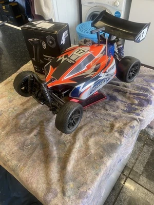 Thunder Tiger Tomahawk runs well clean condition new transmitter included - Image 1 of 4