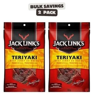 2 x Jack Link's Beef Jerky, Teriyaki, Meat Snacks - Picture 1 of 2