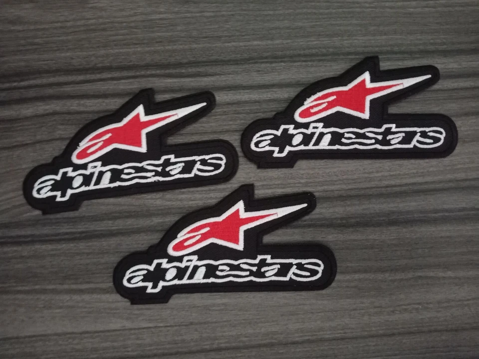 3 pcs ALPINESTAR MotoGP Patch Iron on Embroidered or Sew on Shirt Jacket Cloth  - Image 1 of 4