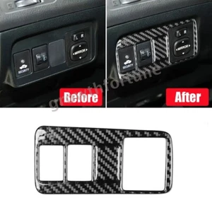 Carbon Fiber Car Headlight Switch Panel Cover Trim For Toyota Corolla 2007-2013 - Picture 1 of 8