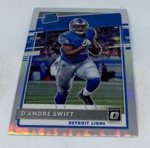 2020 Donruss Optic Silver Prizm Holo DEANDRE SWIFT RC Rated Rookie #159 Lions - Picture 1 of 3