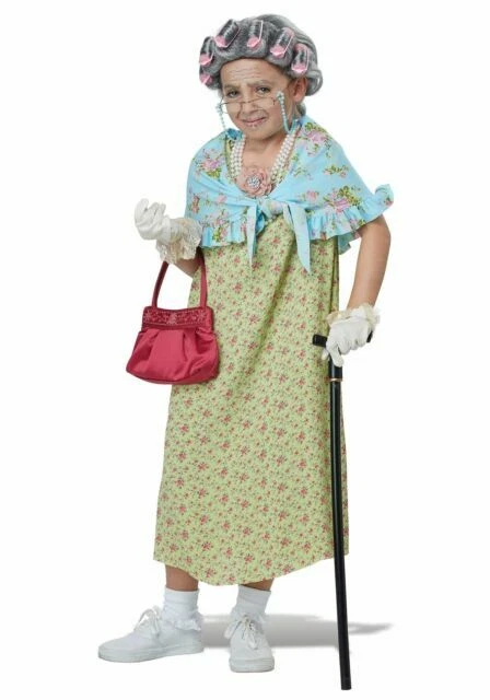 California Costume Collections Old Lady Child Costume