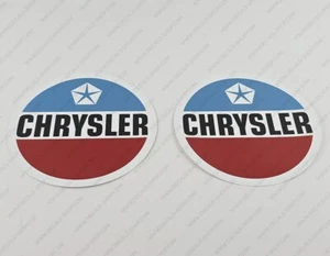 CHRYSLER BOATS LOGO EMBLEMS DECALS STICKERS 8" x 8" 2pcs. - Picture 1 of 5