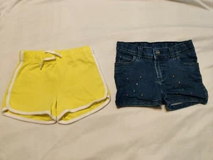 Oshkosh/Carter's girls shorts Size 5 Yellow/ blue - Picture 1 of 9