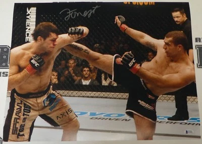 Foto firmada por Forrest Griffin 16x20 certificado de autenticidad BAS UFC 76 2007 imagen automática contra Shogun Foto 1 de 4