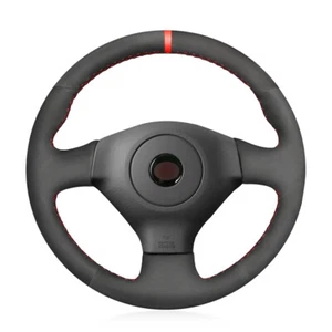 Hand Stitching Black Suede Steering Wheel Cover for Subaru Impreza Legacy 2005 - Picture 1 of 12
